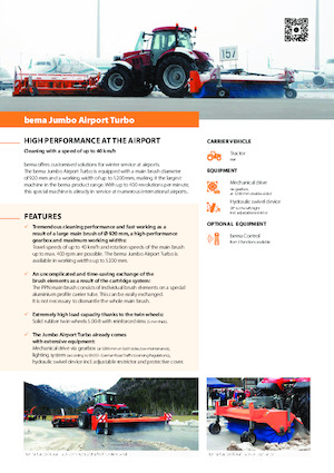 Felszerelhető seprők Bema bema Jumbo Airport Turbo