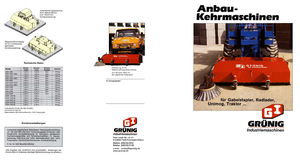 Felszerelhető seprők Grünig GSO 2000