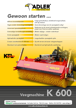 Felszerelhető seprők Adler K 600-210