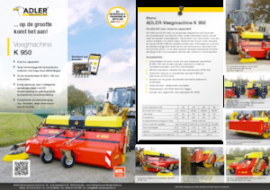 Felszerelhető seprők Adler K 950-360