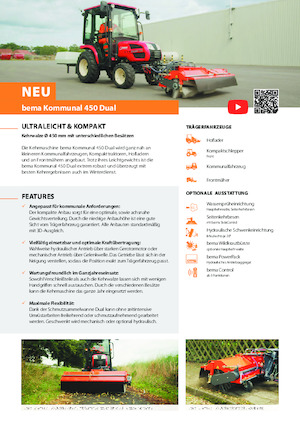 Felszerelhető seprők Bema Kommunal 450 Dual 1250