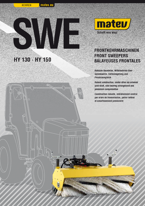 Felszerelhető seprők Matev SWE-HY 130