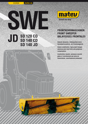 Felszerelhető seprők Matev SWE-SD 140 JD