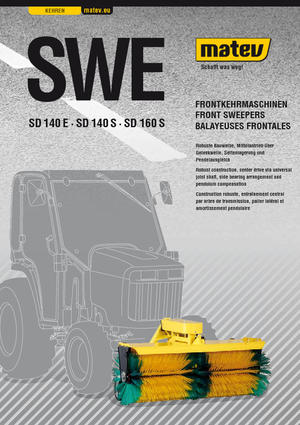 Felszerelhető seprők Matev SWE-SD 140 S