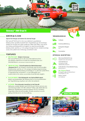 Felszerelhető seprők Bema Sweezy 580 Dual E