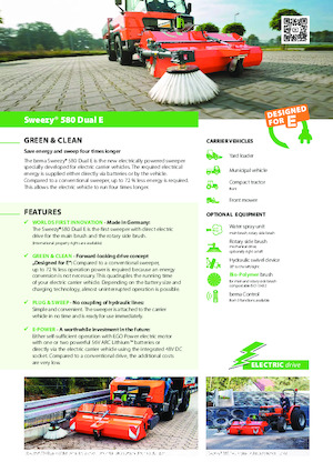 Felszerelhető seprők Bema Sweezy 580 Dual E