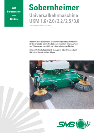 Felszerelhető seprők Sobernheimer UKM 3.0