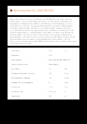 Felszerelhető seprők Pronar ZM-S 25