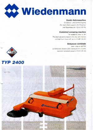 Felszerelhető seprők Wiedenmann 2400