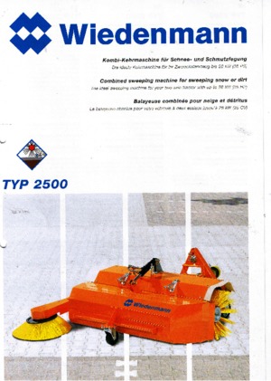 Felszerelhető seprők Wiedenmann 2500