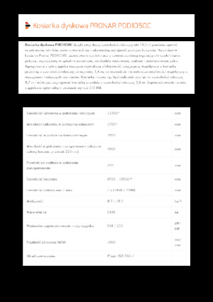 Kombikaszák - tárcsa és cond. Pronar PDD 1050C