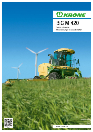 Önjáró gyepszellőztetők Krone Big M 420 CV