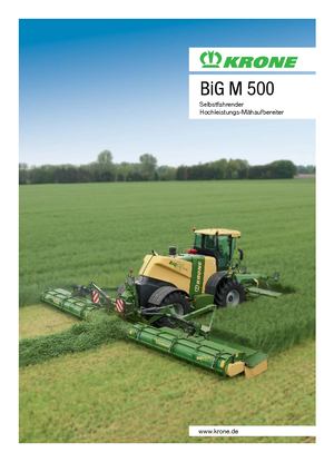 Önjáró gyepszellőztetők Krone Big M 500 CV