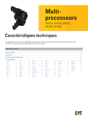 Multiprocesszorok Caterpillar MP324