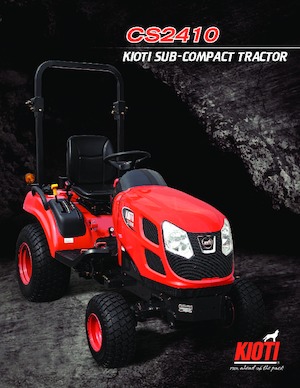 Kommuniális traktorok - elülső felfüggesztéssel Kioti CS 2410