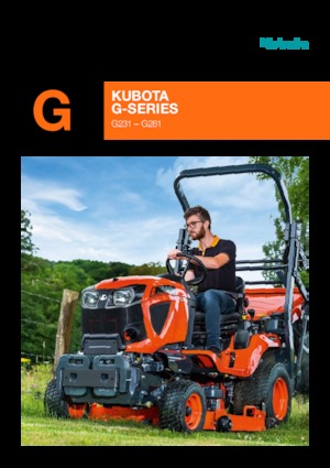 Kommuniális traktorok - elülső felfüggesztéssel Kubota G 23 HD-3