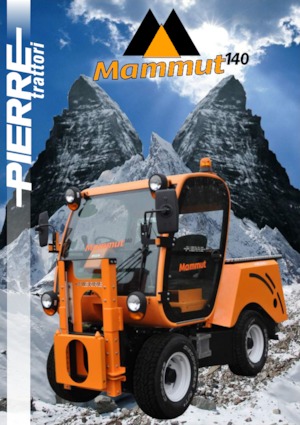 Kommuniális traktorok - elülső felfüggesztéssel Pierre Mammut 140
