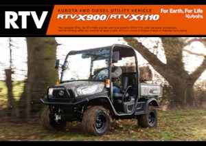 Kommuniális traktorok - elülső felfüggesztéssel Kubota RTV X1110 TW  