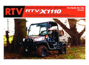 Kommuniális traktorok - elülső felfüggesztéssel Kubota RTV X1110 TW  