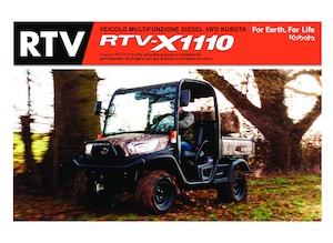 Kommuniális traktorok - elülső felfüggesztéssel Kubota RTV X1110 TW  