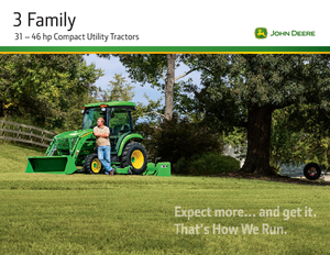 Kommuniális traktorok - elülső felfüggesztéssel John Deere 3038 R