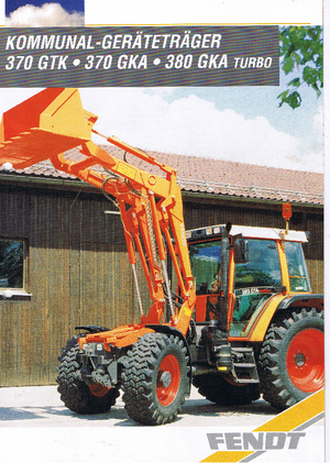 Kompakt kommunális traktorok Fendt 380 GKA Turbo