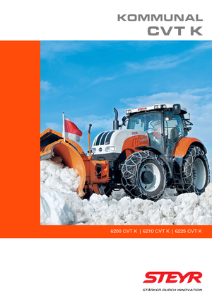 Kompakt kommunális traktorok Steyr 6225 CVT K