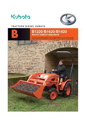 Kompakt kommunális traktorok Kubota B 1620