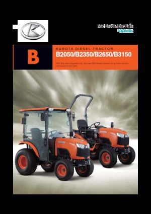 Kompakt kommunális traktorok Kubota B3150 HDB