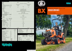 Kompakt kommunális traktorok Kubota BX261