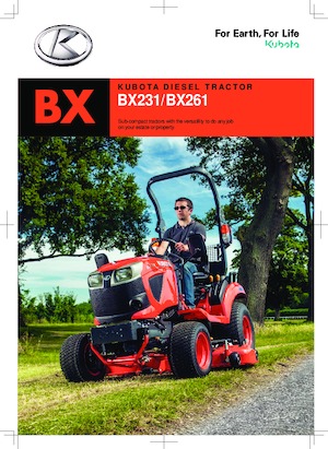 Kompakt kommunális traktorok Kubota BX261