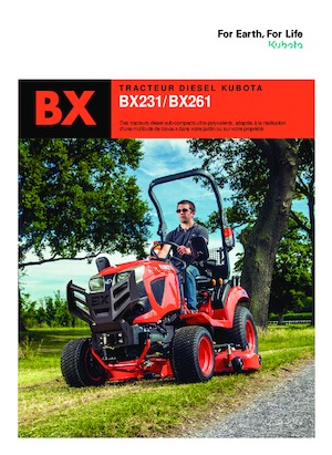 Kompakt kommunális traktorok Kubota BX261