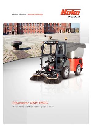 Kompakt kommunális traktorok Hako Citymaster 1250 C