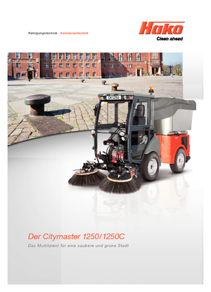 Kompakt kommunális traktorok Hako Citymaster 1250 C
