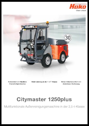 Kompakt kommunális traktorok Hako Citymaster 1250 plus