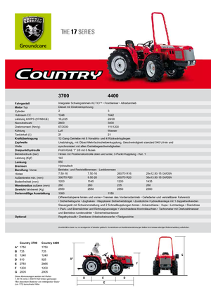 Kompakt kommunális traktorok Carraro Country 3700