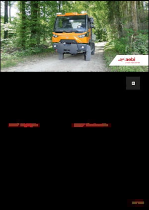 Kommuniális traktorok - elülső felfüggesztéssel Aebi MT 770