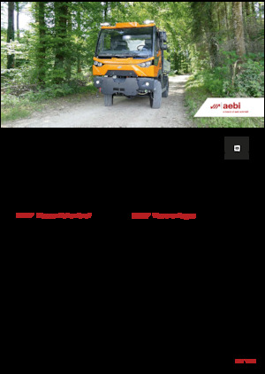 Kommuniális traktorok - elülső felfüggesztéssel Aebi MT 760