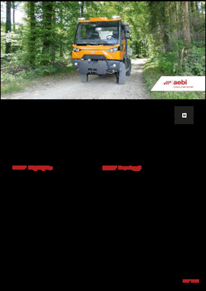 Kommuniális traktorok - elülső felfüggesztéssel Aebi MT 770