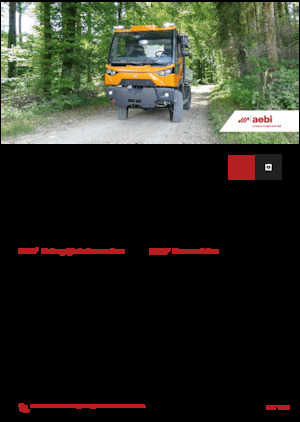 Kommuniális traktorok - elülső felfüggesztéssel Aebi MT 760