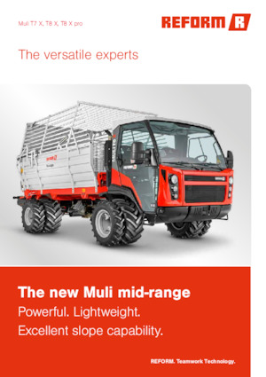 Kommuniális traktorok - elülső felfüggesztéssel Reform Werke Muli T8 X pro