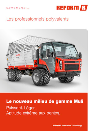 Kommuniális traktorok - elülső felfüggesztéssel Reform Werke Muli T8 X pro