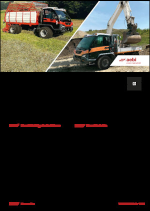 Kommuniális traktorok - elülső felfüggesztéssel Aebi TP 470 Vario