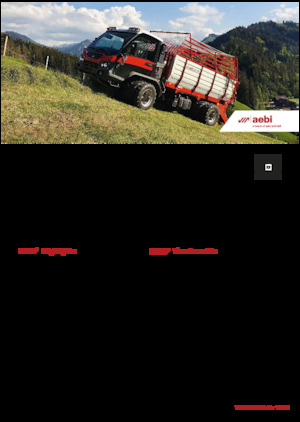 Kommuniális traktorok - elülső felfüggesztéssel Aebi TP 470 Vario