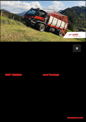 Kommuniális traktorok - elülső felfüggesztéssel Aebi TP 470 Vario