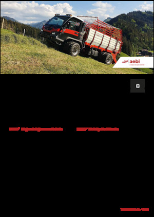 Kommuniális traktorok - elülső felfüggesztéssel Aebi TP 470 Vario