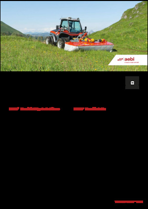 Kommuniális traktorok - elülső felfüggesztéssel Aebi TT 211+