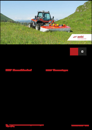 Kommuniális traktorok - elülső felfüggesztéssel Aebi TT 211+