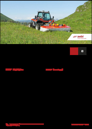 Kommuniális traktorok - elülső felfüggesztéssel Aebi TT 211+