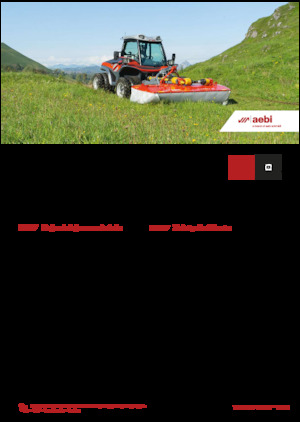 Kommuniális traktorok - elülső felfüggesztéssel Aebi TT 211+